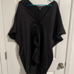 Victoria's Secret Victoria’s Secret Very Sexy Satin Wrap Kimono Robe – One Size – Black Photo 0