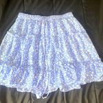Sienna Sky Floral Blue and White Ruffle Skirt Photo 0