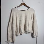 Aerie  Ivory White Endless Summer Cropped Sweatshirt Photo 8