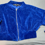 Playboy Blue velour  crop jacket Photo 0