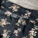 Topshop  Black Floral Ruffled Viscose A-Line Women's Skirt Size 10 EUC Preppy Photo 6