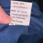 Women’s M Casual Long Sleeve Sweatshirt Crewneck Relaxed Fit Pullover Pockets Blue Size M Photo 6