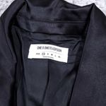 One Teaspoon Women's Navy Issue Velvet Blazer Long Sleeve Blue Black XS Velour Photo 2