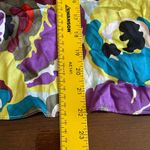 Ideology Purple and Yellow 100% silk Wrap Blouse Photo 5