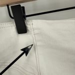 Free People WE THE FREE x  Curvy Jeans Size 35 NWT White Denim Plus Curvy Raw Hem Photo 6