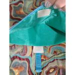 Metallic Y2K Tapestry laptop bag with gold tone decorative buckle.14" Lg 11" w Photo 5