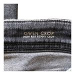 Fidelity Gwen NWT Raw Edge High Rise Skinny Crop Jeans, Castle Gray Wash, 28 Photo 15