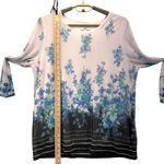 Croft & Barrow Blouse Large Floral Cottagecore Travel Vacation Comfy Stretch Photo 9