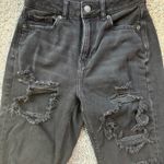 American Eagle  Women’s Black Distressed Ripped Jeans Size 00 Regular Photo 1