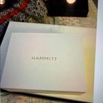 Hammitt  Black Leather Card Holder with Silver Accents Photo 5