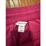 Athleta Retreat pink 100% linen wide leg crop pant size large Photo 3