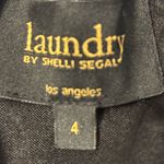 Laundry by Shelli Segal  Black Pleated Midi Dress Size 4 Photo 10