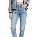 Maurice's  Chiffon Bomber Jacket Womens Light Blue Floral Lightweight Size M Photo 0