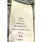 NEW Etica Denim Mini Dress Edgy Asymmetric Zipper Charley Stretchy Biker XS Blue Photo 4