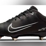 Nike Hyperdiamond 4 Pro Metal Fastpitch Softball Cleats Black White Womens 8.5 Photo 2