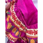 Farm Rio Pink Flowers Tapestry V-Neck Mini Dress Sz S Photo 7