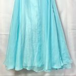 Alyce Paris Rhinestone Sky Blue Formal Prom Strapless Gown 4 Photo 4