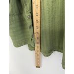 We The Free Free People  Big Bow Pullover XL Green Gauze Peasant Blouse Boho Photo 6