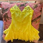 Wild Fable butter yellow coquette frilly babydoll sundress / mini dress Photo 6