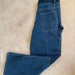 STAUD Mixed Denim Painter Cargo Blue Pants/Jeans Womens size 10 Photo 0