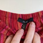 Drew 🌞Anthro Emerson Red Striped Linen Blend Strapless Split Leg Jumpsuit Photo 3