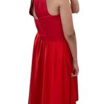 Hutch ANTHROPOLOGIE Asymmetric Red Maxi Dress Sz M Photo 4