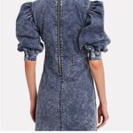 Ganni denim puff sleeve dress Photo 3