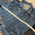 OOAK Miss Etam Reworked vintage denim jacket, y2k, sz L/XL, stretchy Blue Photo 7