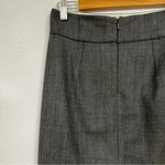Rebecca Taylor  Grey Wool Ruffled Pencil Skirt 6 Dark Academia Photo 4