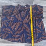 THML Blue and Orange Patterned Blouse Photo 4