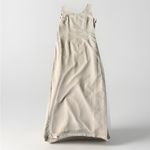 Chadwick's Vintage beige crepe chiffon evening dress beaded Wrap jacket 14 Photo 9