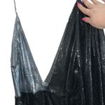 Michael Costello NEW NWT  X REVOLVE Evangeline Mini Dress In Black & Pewter Photo 3