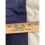 Draper James  RSVP Linen Utility Jacket Chore Coat Size  Medium Navy Blue Pockets Photo 9