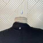 Alice + Olivia  Air Top Long Sleeve Blouse Faux Wrap‎ Draped Black Size Small Photo 9