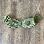 Hollister  Bikini Top Vacation Beach Swim Beach Olive Off Shoulder Photo 7