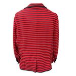 Talbots Women's Navy Black Striped Fitted Long Sleeve Cotton Blazer Jacket Sz XL Photo 6