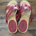 G.H. Bass & Co. Women’s NWT Red Leather Strappy Sandals Size 9 M Photo 2