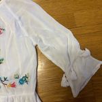 Raga  Floral Embroidered Coastal Cowgirl Western Boho Chic Peplum Crop Blouse XS Photo 2