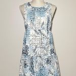 Vera Wang PRINCESS | Dress Ruffle Detail Blue Print Photo 0