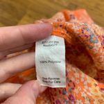 CAbi  Women's Medium Orange Floral Print Sleeveless‎ Tank Top Blouse Lightweight Photo 4