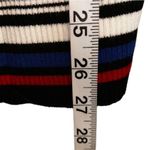 Black White Red & Blue Striped Strapless Design Casual Dress Women’s Size Medium Photo 1