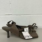 ZARA NWT  sz8 wrap sandals heel eu39 green HEELED SANDALS WITH TIED STRAP sexy Photo 1