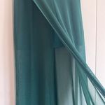 Showpo  Delights Emerald Green Sheer Maxi skirt with high slit sz 2 Photo 2