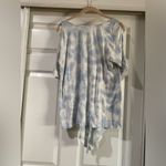 Sanctuary  Women's Cold Shoulder Tie Dye T-Shirt Blue Short Sleeve Size Large Photo 5