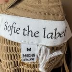 Sofie the Label Jamie Cotton Colorblock Midi Dress Ruffle Sleeve Pockets M Brown Size M Photo 7