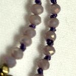 Vintage Geode Crystal, Tasso and Bead Chunky Layered Statement Necklace Purple Photo 5