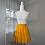 Vintage Y2K Dynamic Team Sports Golden Yellow Pleated Mini Skirt Size undefined Photo 1