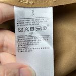 Banana Republic Faux Suede Trench Vest Coat Iced Latte Camel Beige S Quiet Lux Photo 5