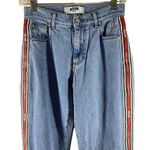 MSGM Logo Side Stripe Light Wash Straight Jeans Size 40 EUC Blue Photo 5