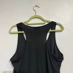 Apostrophe  Black Sequin Sleeveless Blouse Sz L Photo 5